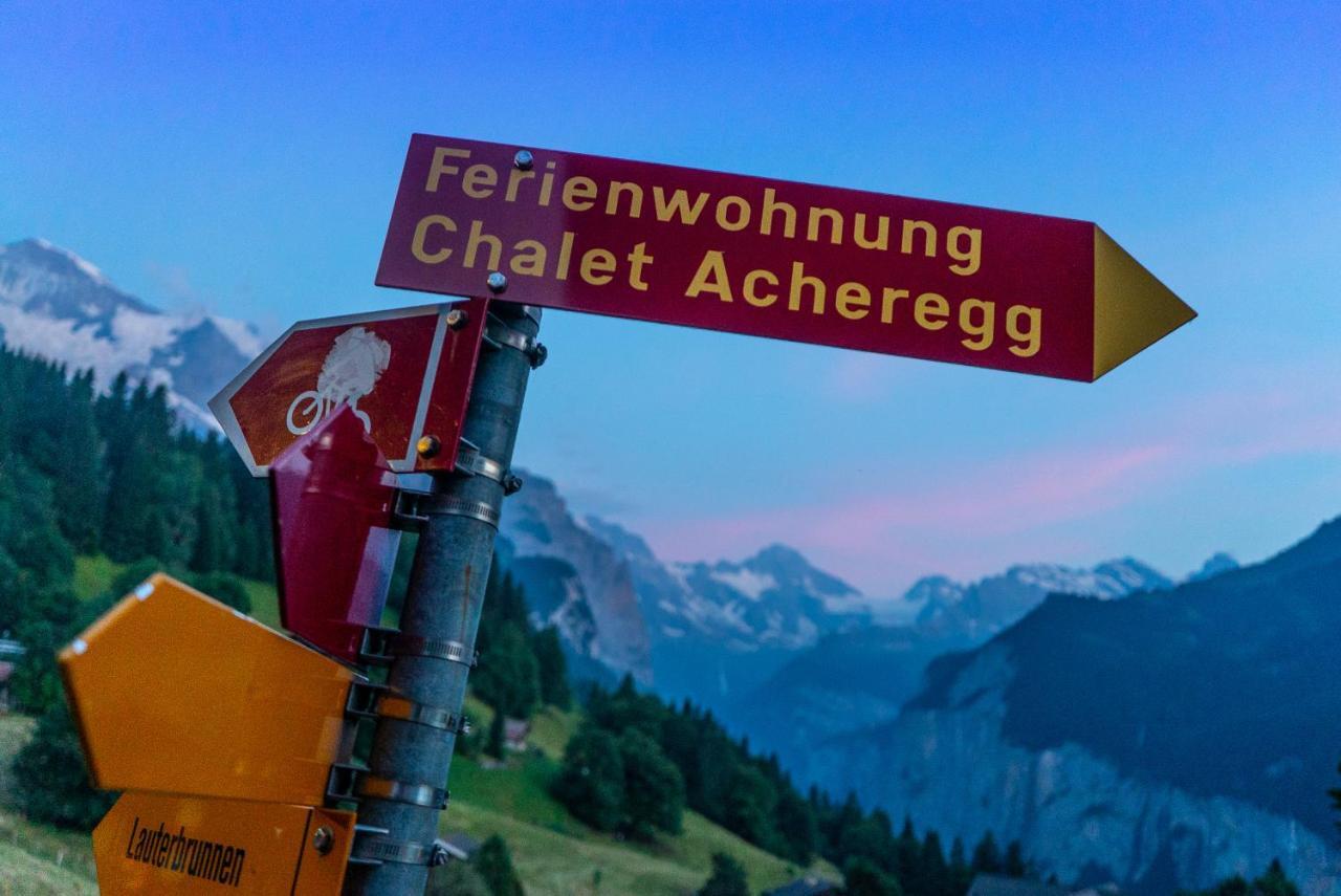 Chalet Acheregg Wengen Exterior foto